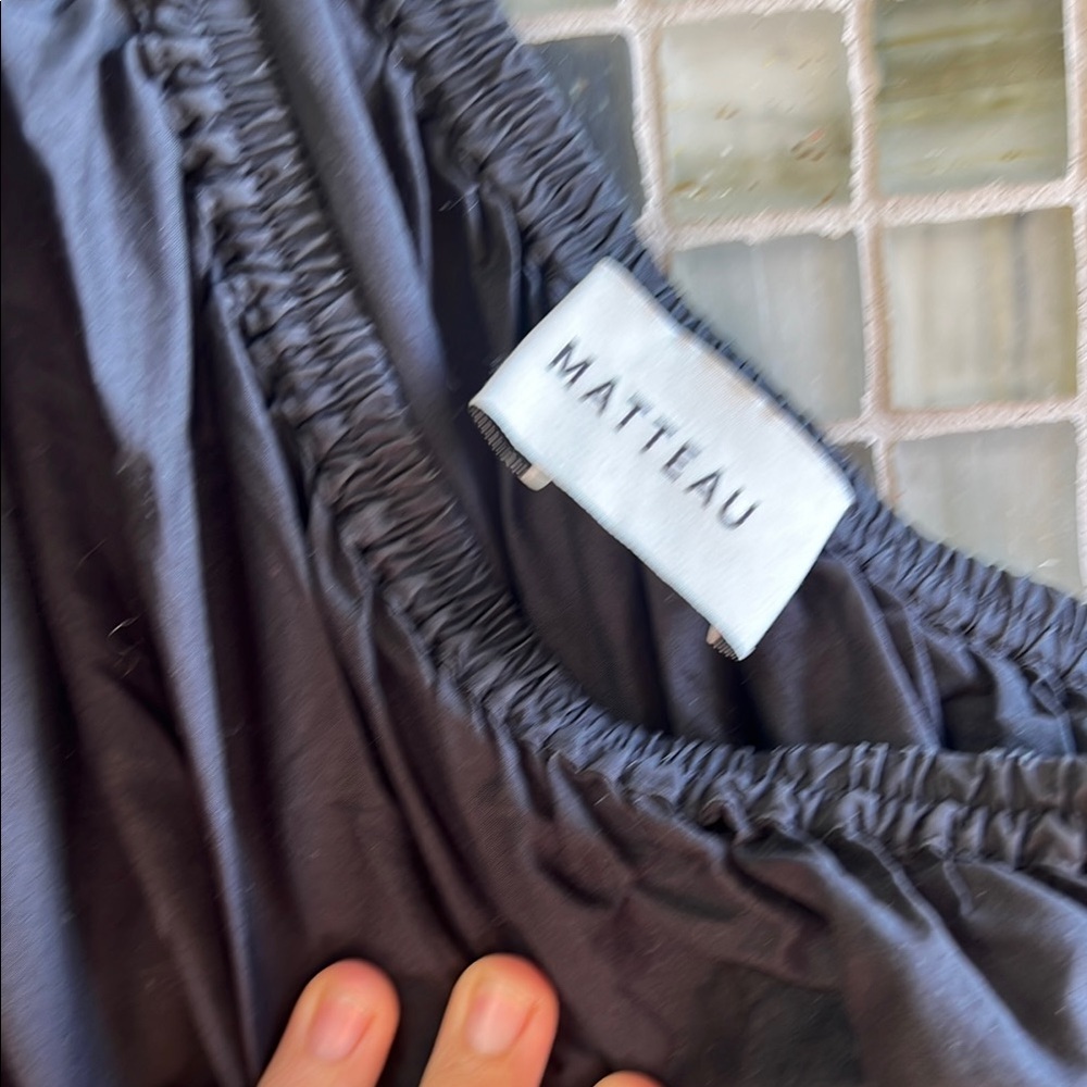 Matteau “Cocoon” Black Asymmetrical One-Shoulder Sundress - Picture 3 of 3